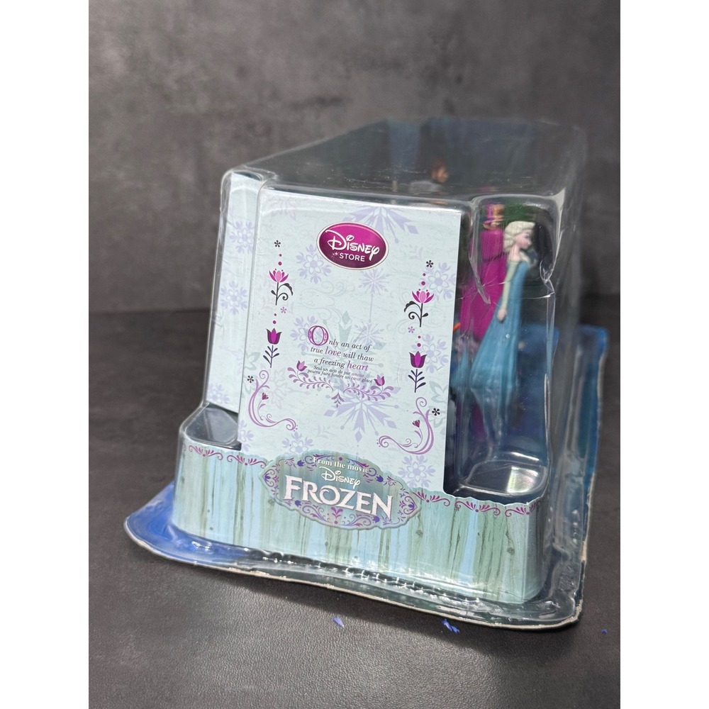 Disney Store Frozen Figurine Playset Elsa Anna Olaf Kristoff Sven Hans 6pc New - Picture 5 of 8